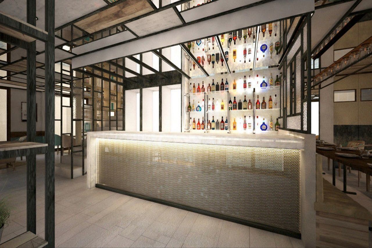 Bo Hotel Palma Exterior photo 3D rendering of the bar